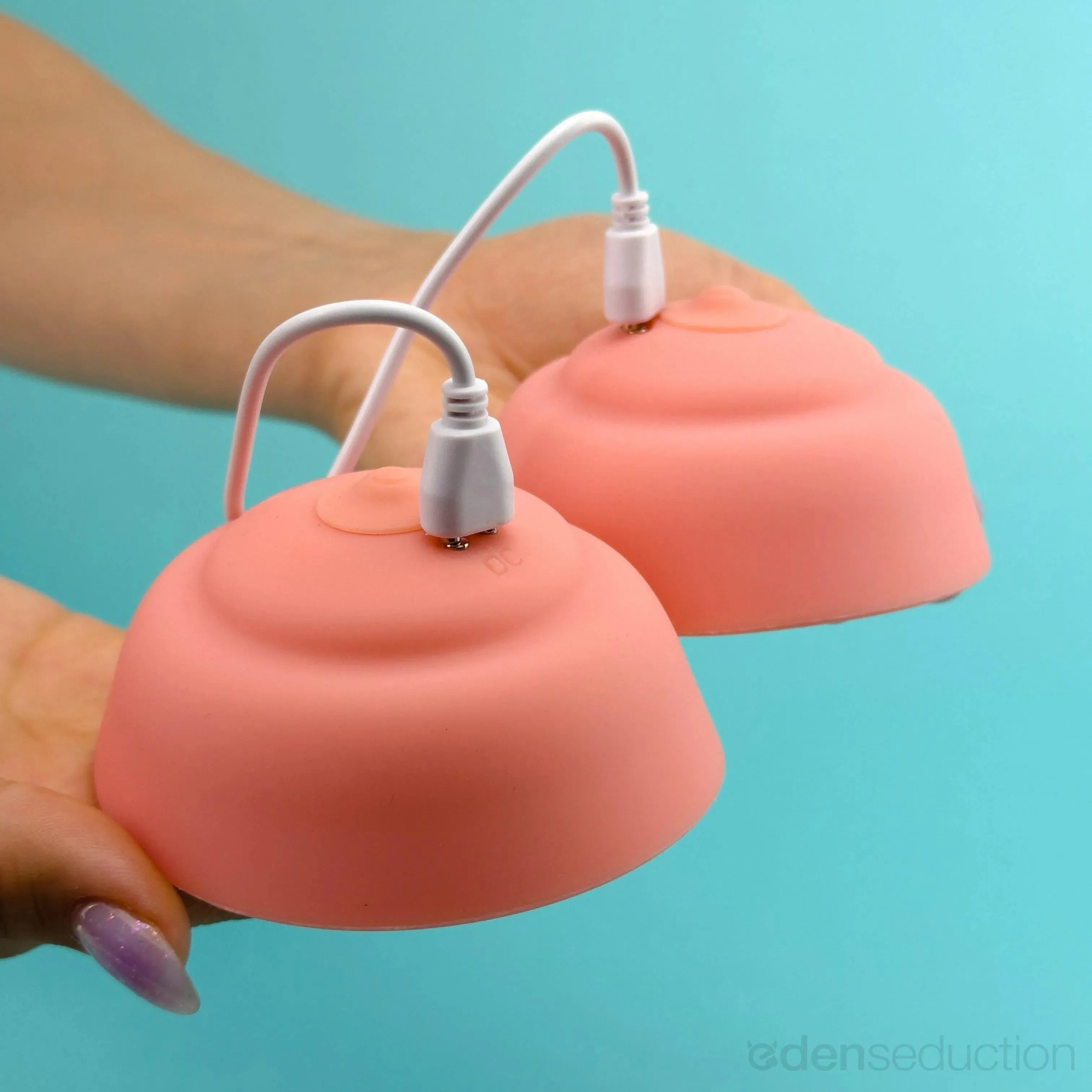 Breast vibro pump system Vibrating nipple suckers - EdenSeduce